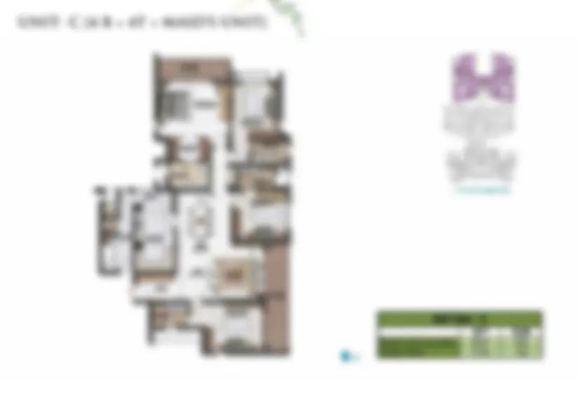 4 BHK + Maid Floor Plan