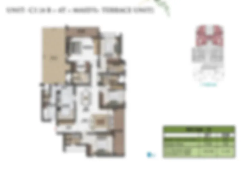 4 BHK + Maid + Terrace Floor Plan